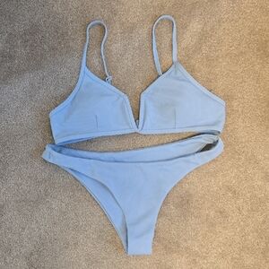 Zaful Light Blue Bikini Set XL US 10